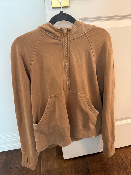 JoyLab Sweaters - Joy Lab Women’s Half-Zip Hoodie Sweatshirt - Tan
